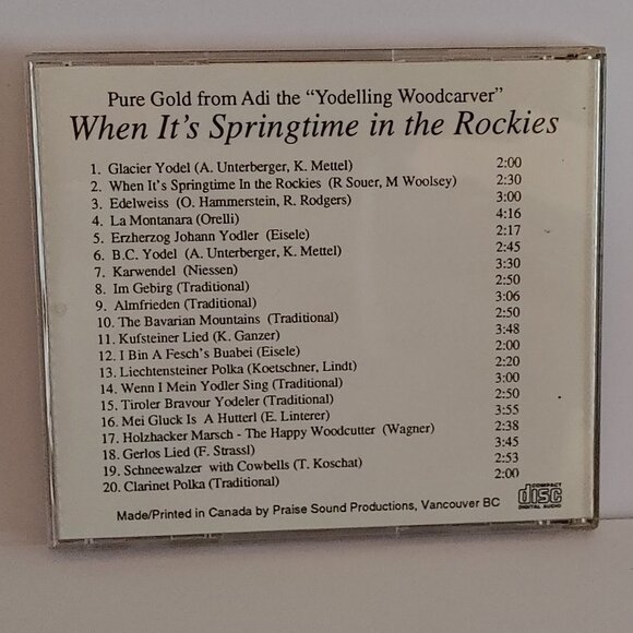 FUN Adi  Unterberger Yodelling Woodcarver WHEN IT'S SPRING TIME IN THE ROCKIES - Picture 2 of 3